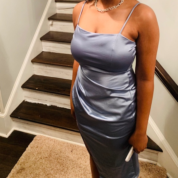 Light Blue Homecoming Dress - Picture 1 of 4